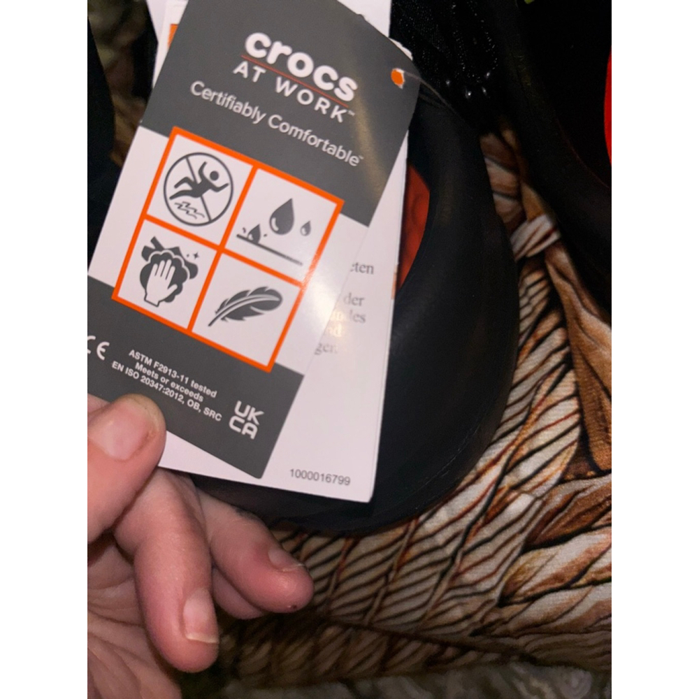 Men's Crocs Bistro Pro Work Literide Clog Black US 10 - Picture 7 of 11